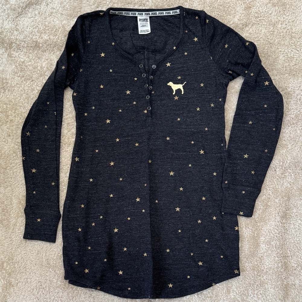 VS Pink Waffle Knit Sleepwear